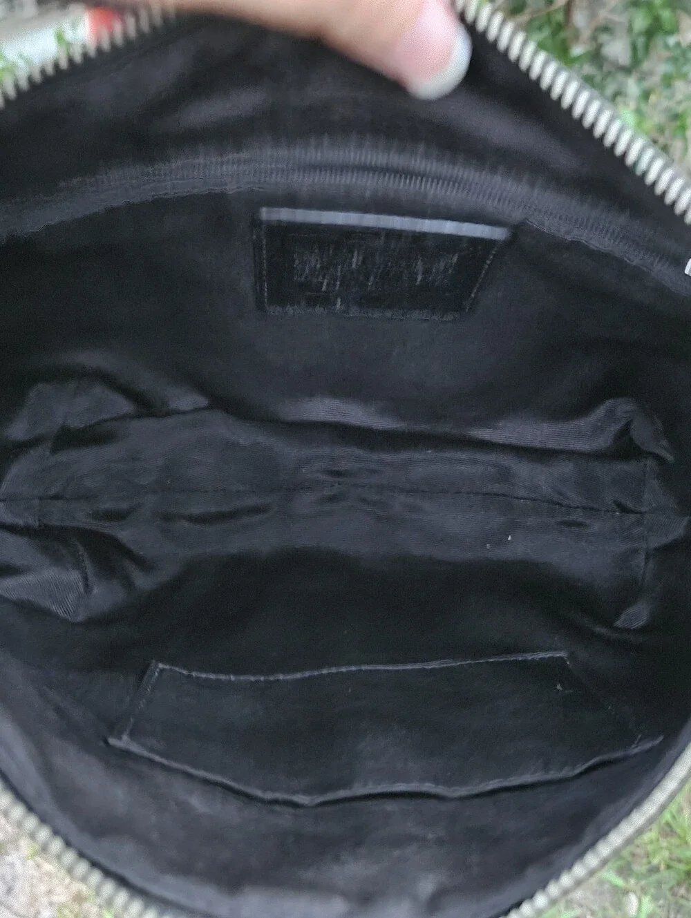 Coach F13114 Soho Signature Black Grey Canvas Hobo Shoulder Bag Hangtag